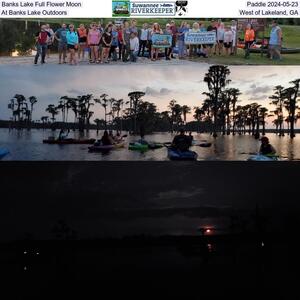 [Banks Lake Full Flower Moon, Paddle 2024-05-23, At Banks Lake Outdoors, West of Lakeland, GA]