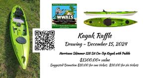 [Raffle: Hurricane Skimmer 128 Sit-On-Top Kayak with Paddle]