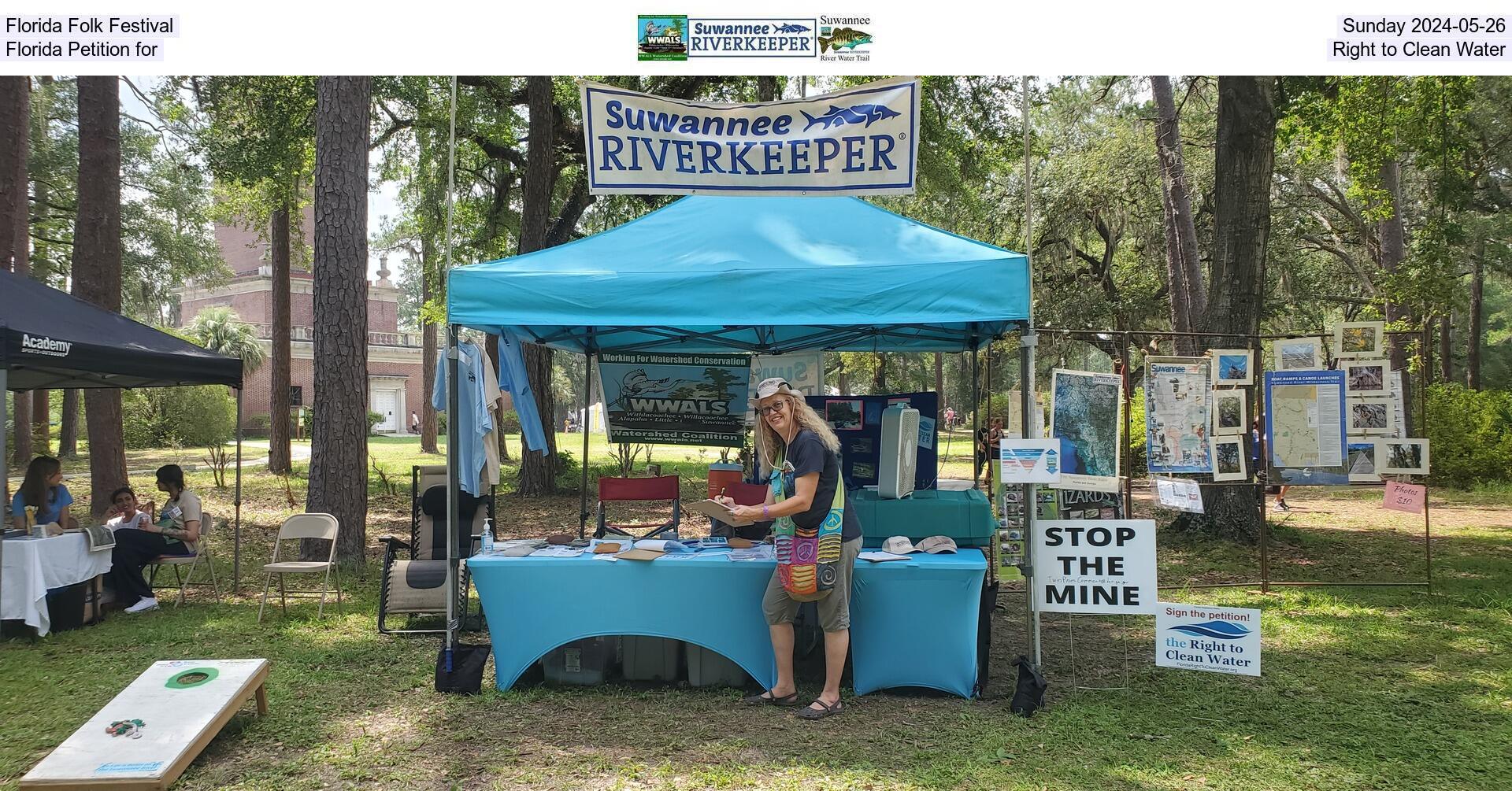 [Florida Folk Festival, Sunday 2024-05-26, Florida Petition for Right to Clean Water]