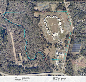 [Map: Valdosta State Prison in Lowndes County Tax Assessors]