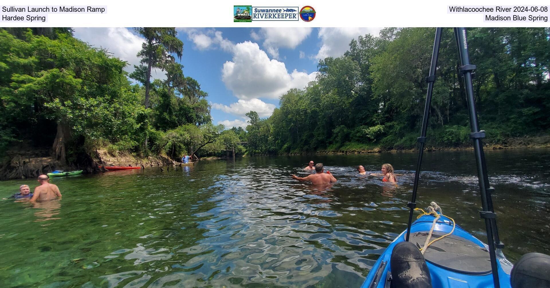 [Sullivan Launch to Madison Ramp, Withlacoochee River 2024-06-08, Hardee Spring, Madison Blue Spring]