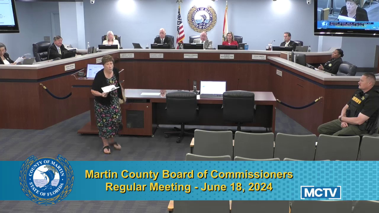 Cecile Scofield and Martin County, FL BOCC 2024-06-13