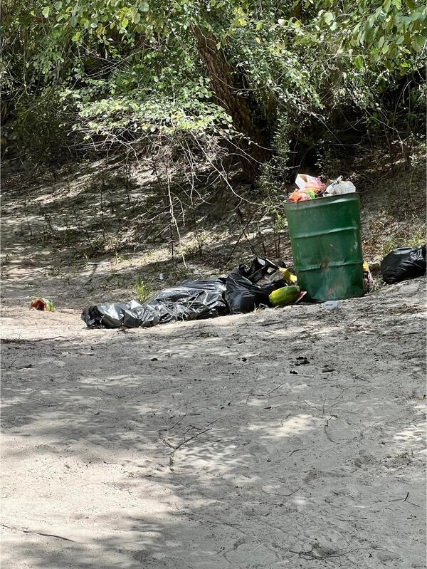 Trash, Naylor Park Beach, Alapaha River @ US 84 2024-06-20