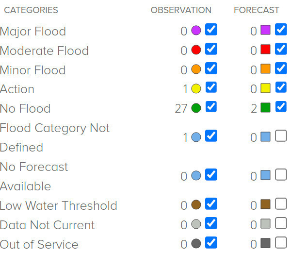 Legend: NOAA water levels 2024-07-05