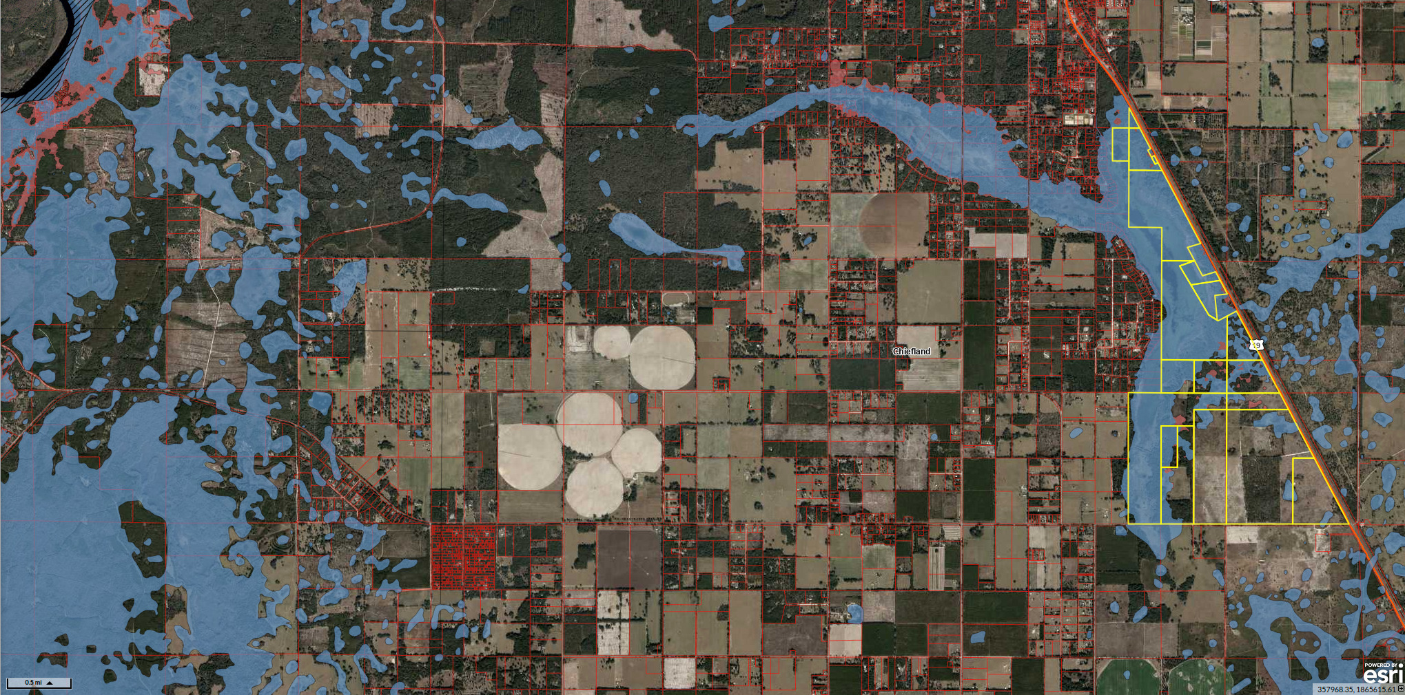 Map: Floodplain, Long Pond to Suwannee River --Levy County Property Appraiser