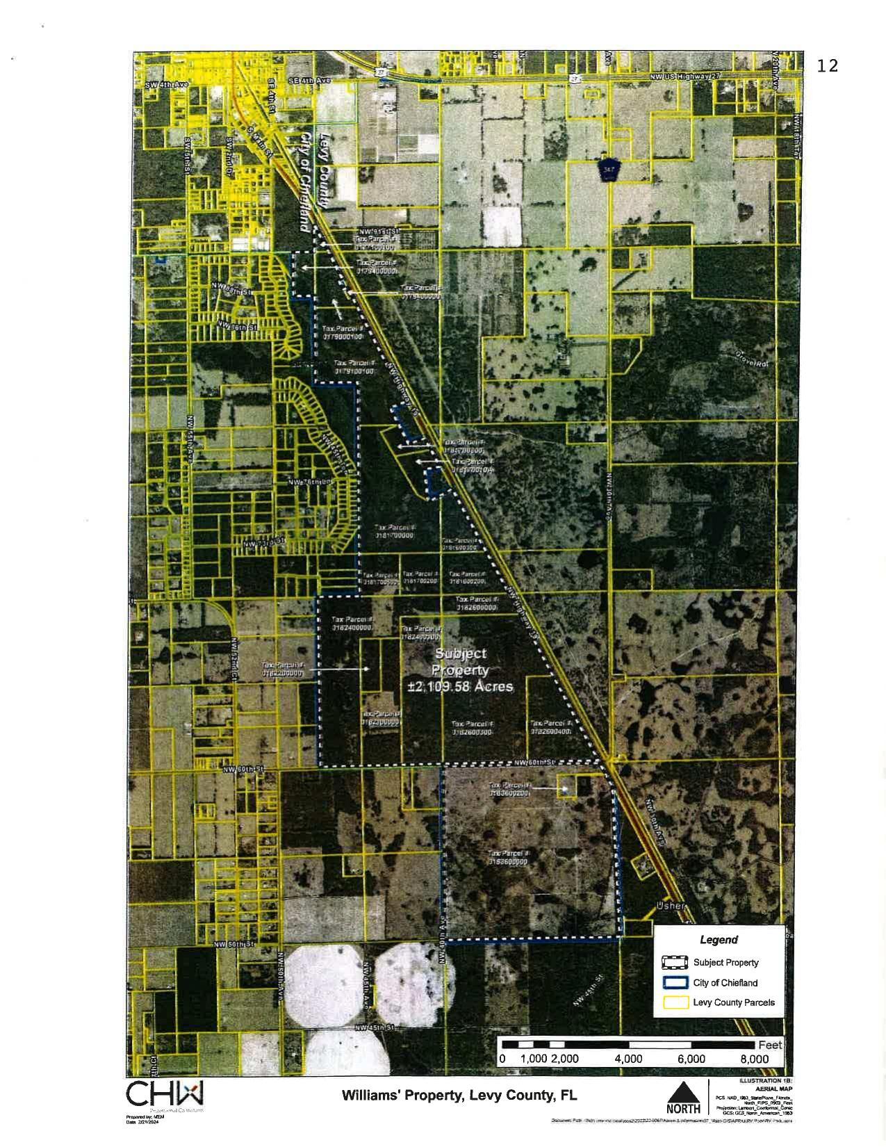 Aerial Map: Subject Property +/- 2,109.58 Acres