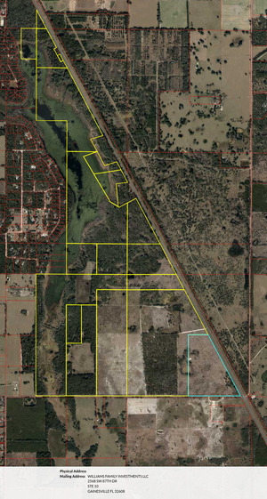 [Map: Williams Family Investments, Chiefland --Levy County Property Appraiser]