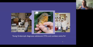 [Yellow bird and Young Grabarczyk diagnoses adolescent STDs and combats swine flu!]