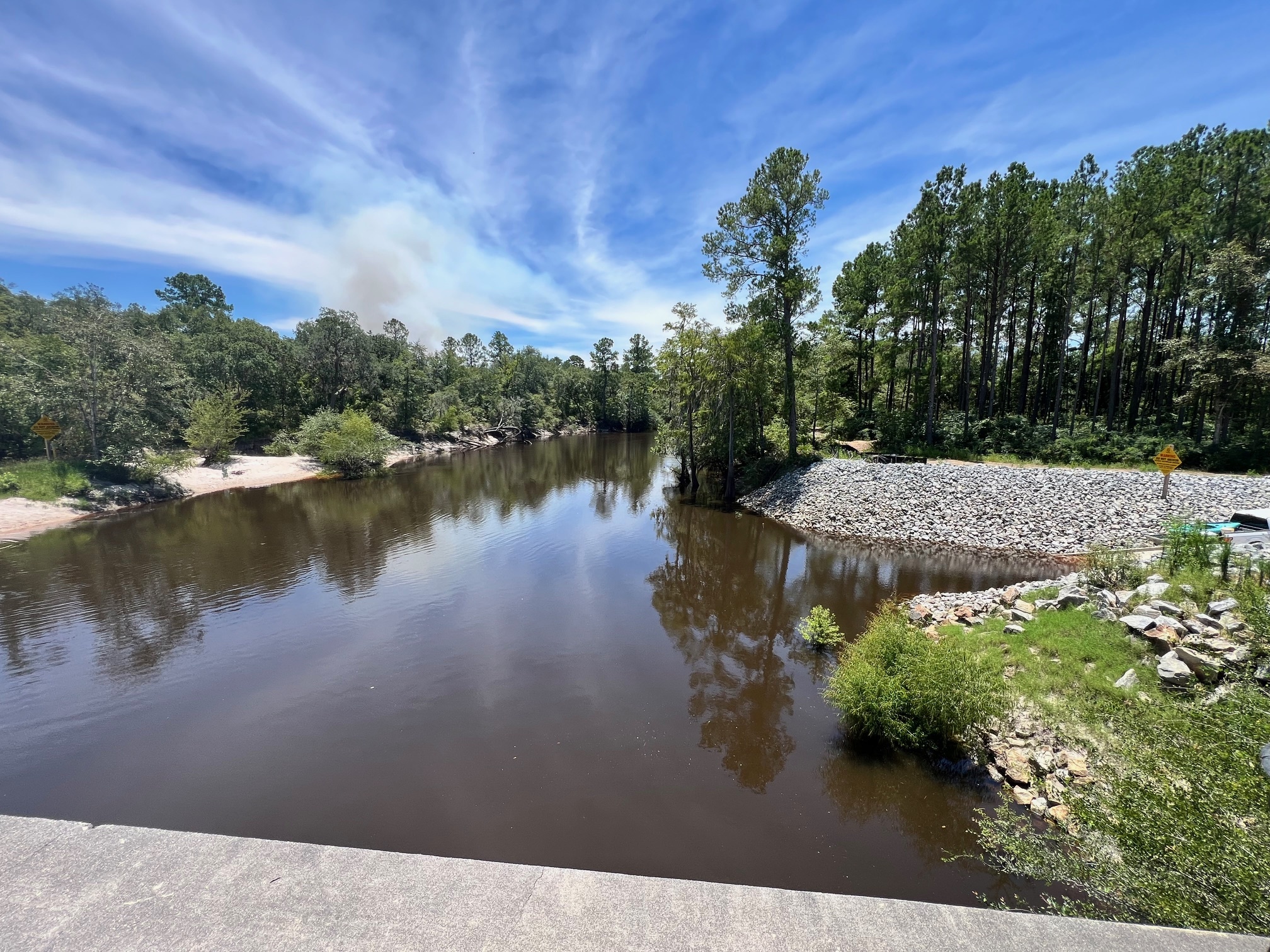 Lakeland Boat Ramp across, Alapaha River @ GA 122 2024-07-11