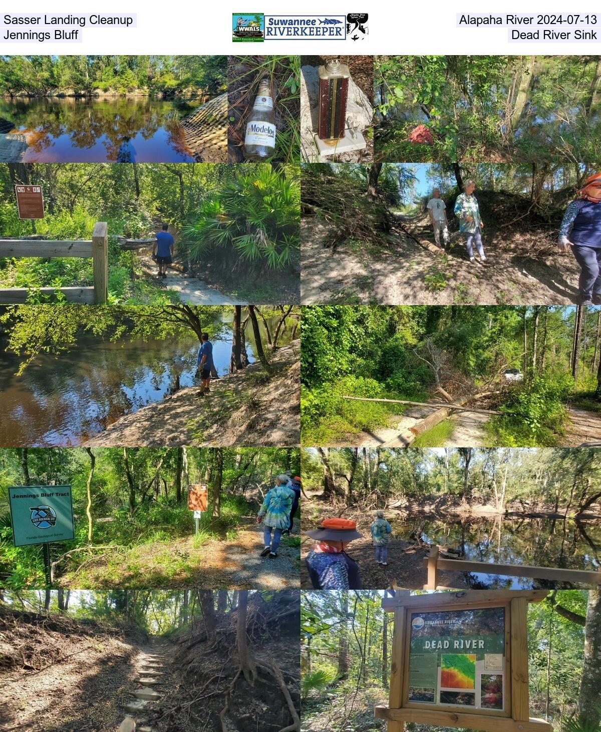 [Sasser Landing Cleanup, Alapaha River 2024-07-13, Jennings Bluff, Dead River Sink]