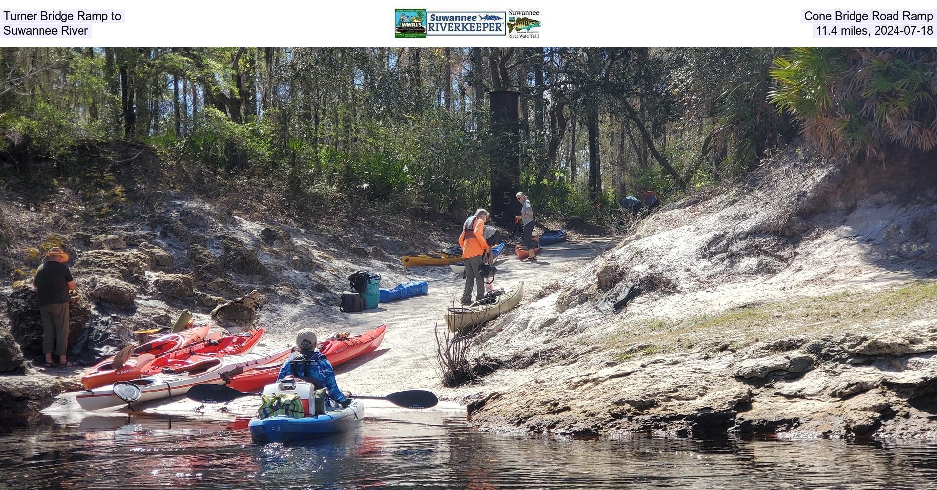 [Turner Bridge Ramp to, Cone Bridge Road Ramp, Suwannee River, 11.4 miles, 2024-05-18]