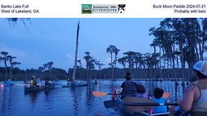 [Banks Lake Full Buck Moon Paddle 2024-07-21, West of Lakeland, GA, Probably with bats]