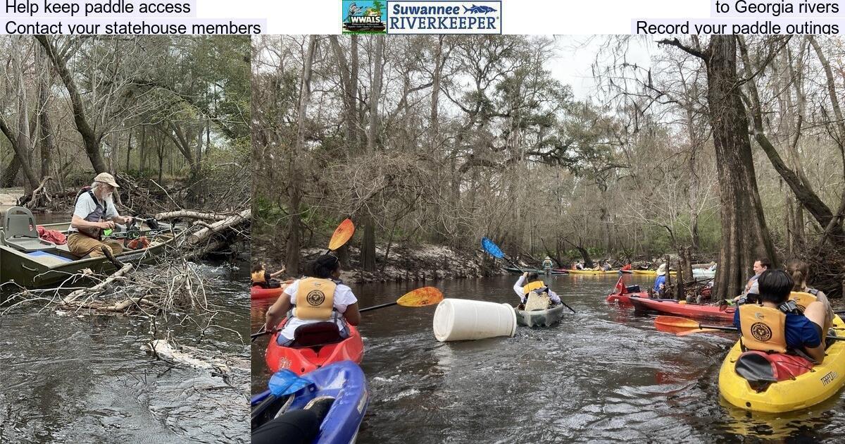 Help keep paddle access to Georgia rivers, Contact your statehouse members, Record your paddle outings