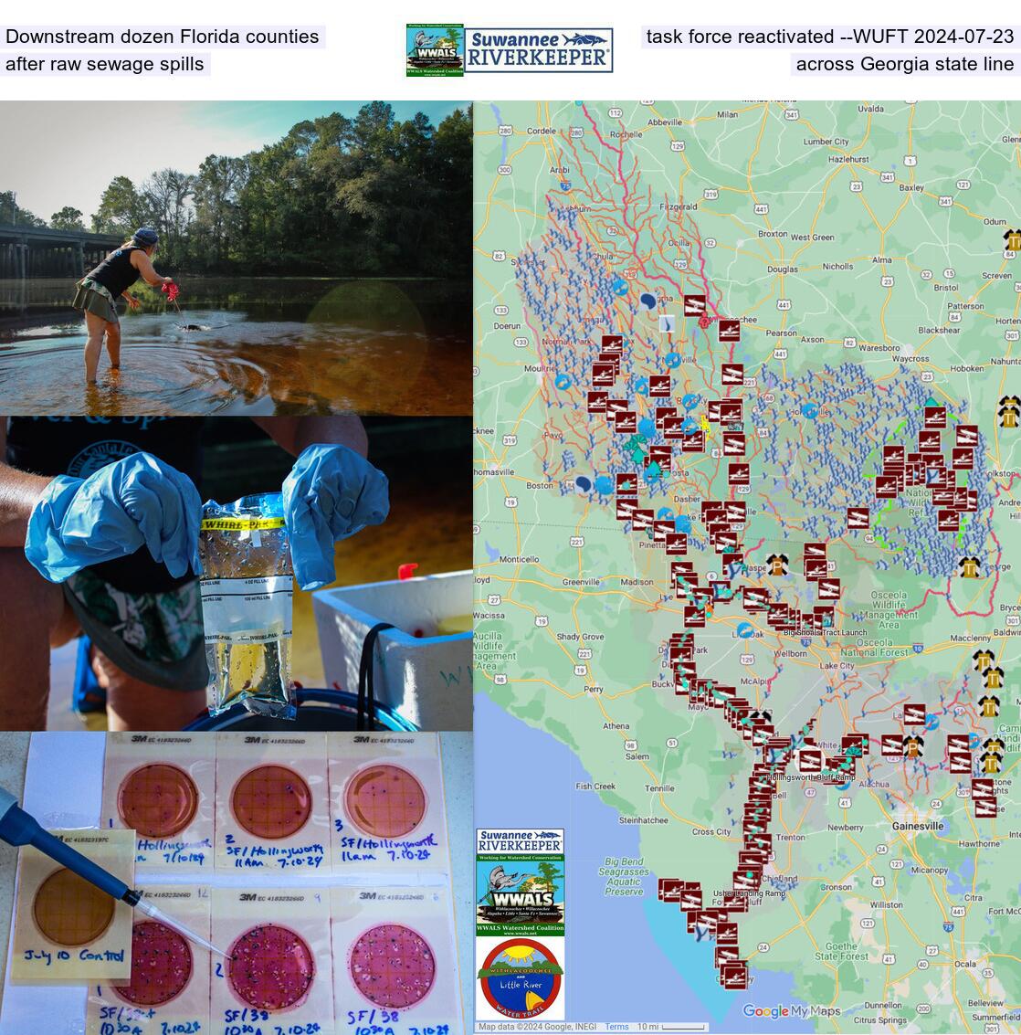 Downstream dozen Florida counties task force reactivated after raw sewage spills across Georgia state line --WUFT 2024-07-23