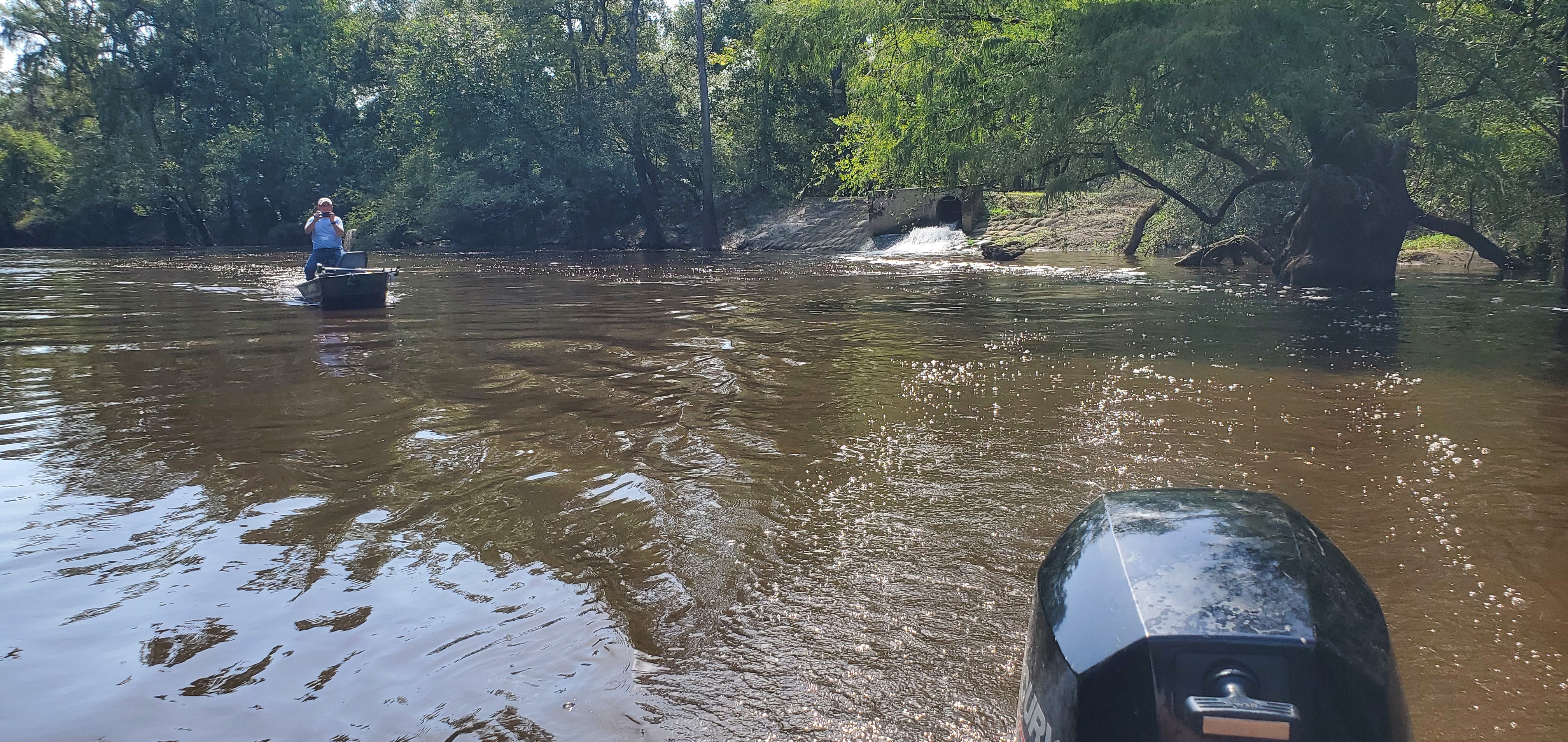 Outfall, Valdosta WWTP, 10:55:49, 30.8365283, -83.3588065