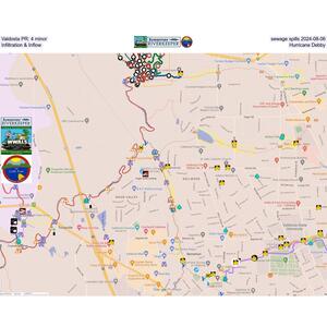 [Valdosta PR: 4 minor sewage spills 2024-08-06: Infiltration & Inflow, Hurricane Debby]