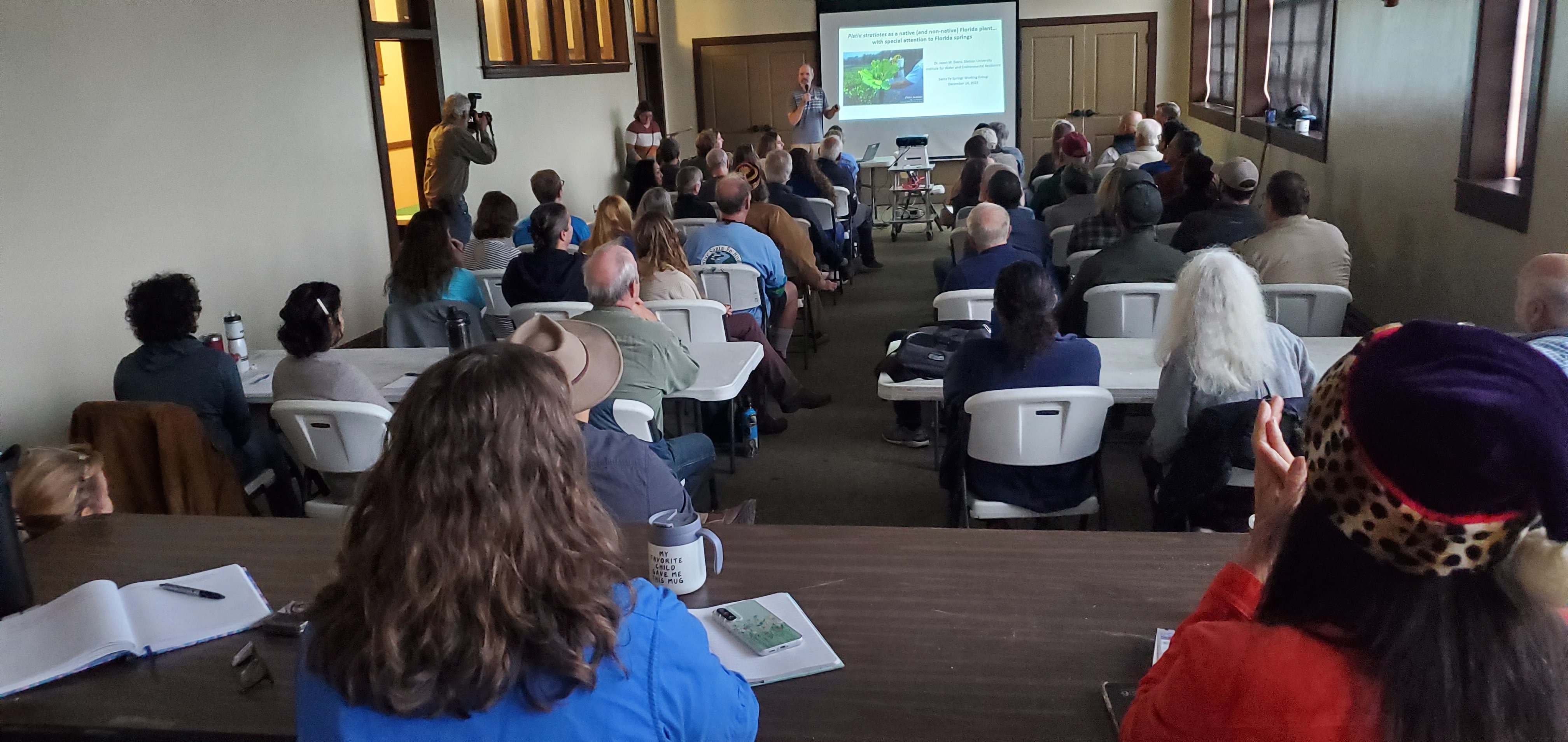 Dr. Jason M. Evans, Stetson University, Institute for Water and Environmental Resilience, DeLand, Florida, speaking to the Santa Fe Springs Working Group, December 14, 2023