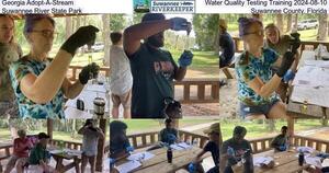 [Georgia Adopt-A-Stream, Water Quality Testing Training 2024-08-10, Suwannee River State Park, Suwannee County, Florida]