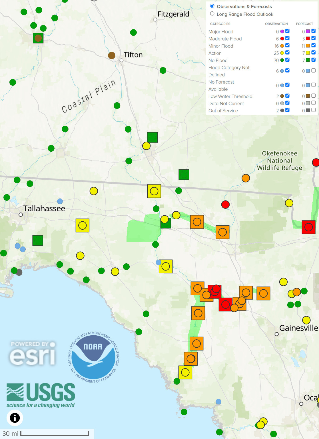 NOAA Gauges 2024-08-14