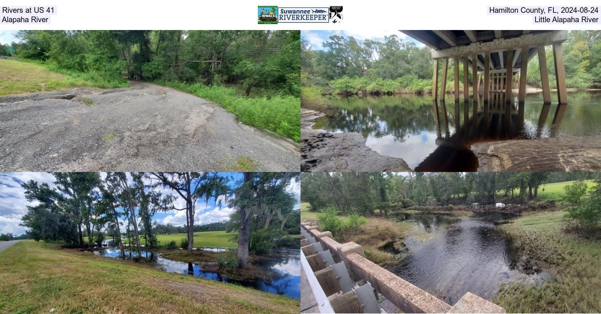 [Rivers at US 41, Hamilton County, FL, 2024-08-24, Alapaha River, Little Alapaha River]