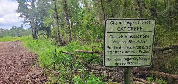 [Cat Creek Class B Biosolids Site, City of Jasper, Florida, 14:47:32, 30.4846874, -82.9515358]