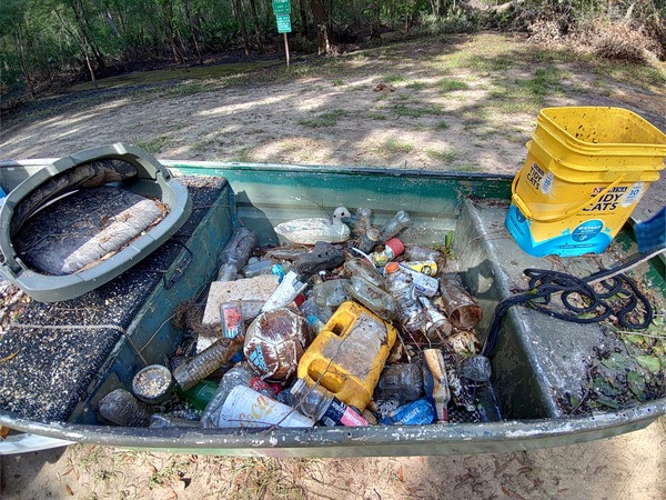 [Trash hauled to Langdale Park Boat Ramp --Phil Royce, 16:54:21, 30.88758, -83.3237]