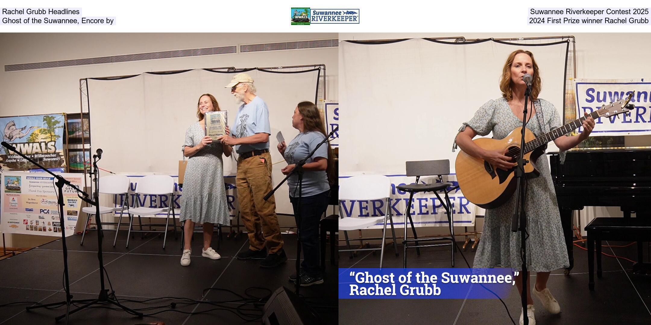 Rachel Grubb Headlines Suwannee Riverkeeper Contest 2025, Ghost of the Suwannee, Encore by 2024 First Prize winner Rachel Grubb