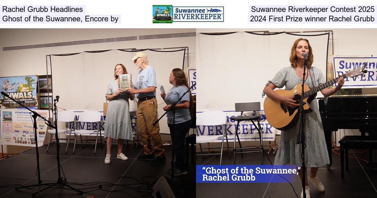 Rachel Grubb Headlines Suwannee Riverkeeper Contest 2025, Ghost of the Suwannee, Encore by 2024 First Prize winner Rachel Grubb