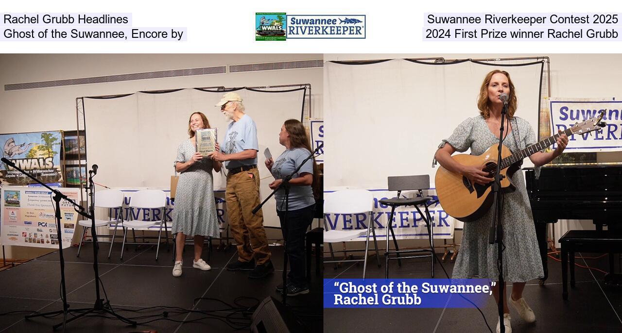 Rachel Grubb Headlines Suwannee Riverkeeper Contest 2025, Ghost of the Suwannee, Encore by 2024 First Prize winner Rachel Grubb