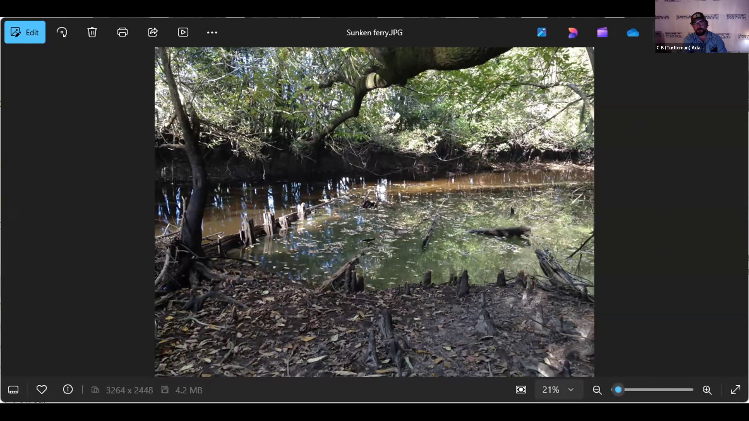 Sunken Ferry, Alapaha River, GFEC