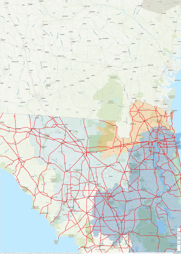 [Map: Suwannee Riverkeeper in WKFL Disaster Map]