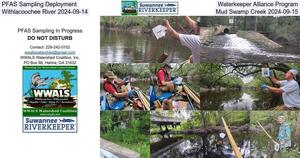 [PFAS Sampling Deployment, Waterkeeper Alliance Program, Withlacoochee River 2024-09-14, Mud Swamp Creek 2024-09-15]