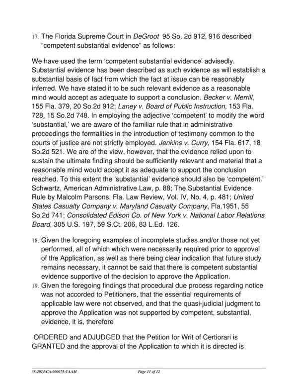 [ORDERED and ADJUDGED that the Petition for Writ of Certiorari is GRANTED and the approval of the Application to which it is directed is hereby QUASHED.]