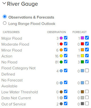 [Legend, NOAA River Gauges 2024-10-16]