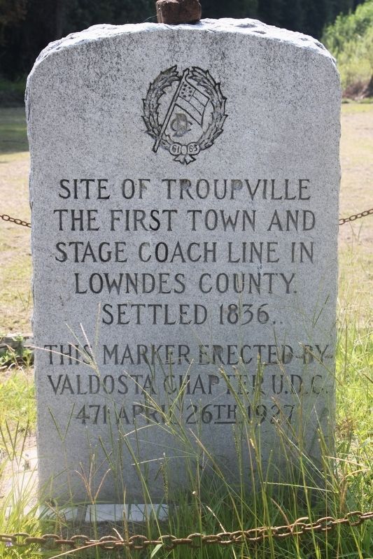 UDC marker on Val Tech Road at GA 133