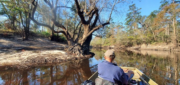 Phil Hubbard's signs at the Little River Confluence, 10:16:49, 30.8469998, -83.3475133