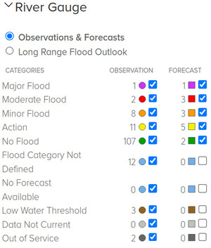 [Legend: NOAA River Gauges 2024-11-08]