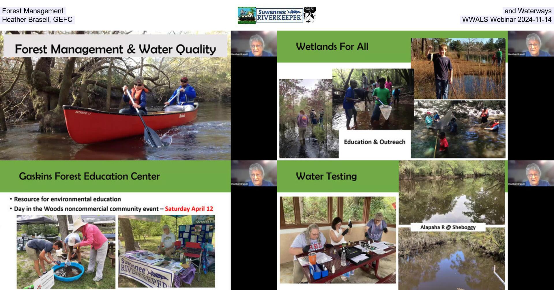 [Forest Management and Waterways, Heather Brasell, GEFC, WWALS Webinar 2024-11-14]