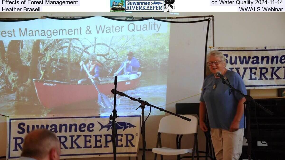 Effects of Forest Management on Water Quality 2024-11-14, Heather Brasell, WWALS Webinar