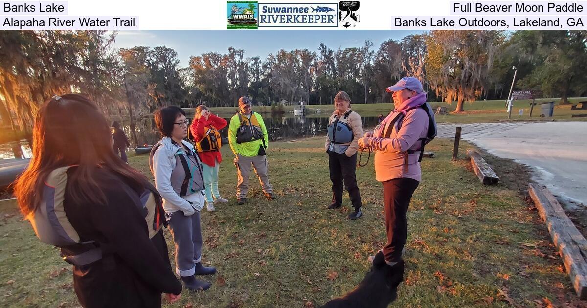 Banks Lake Full Beaver Moon Paddle, Alapaha River Water Trail, Banks Lake Outdoors, Lakeland, GA