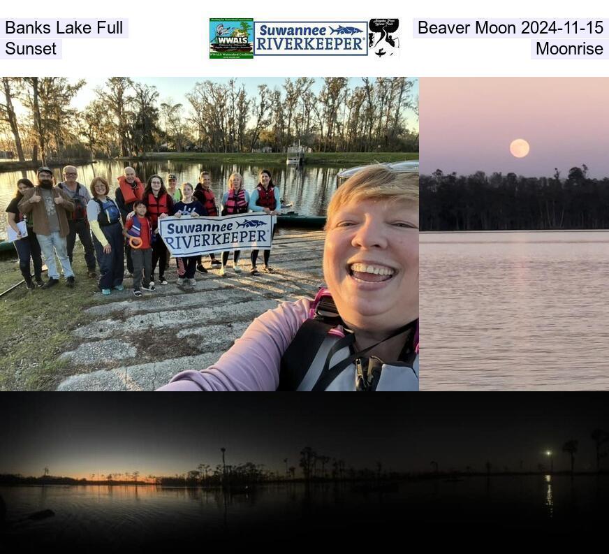 Banks Lake Full Beaver Moon 2024-11-15 Sunset and Moonrise