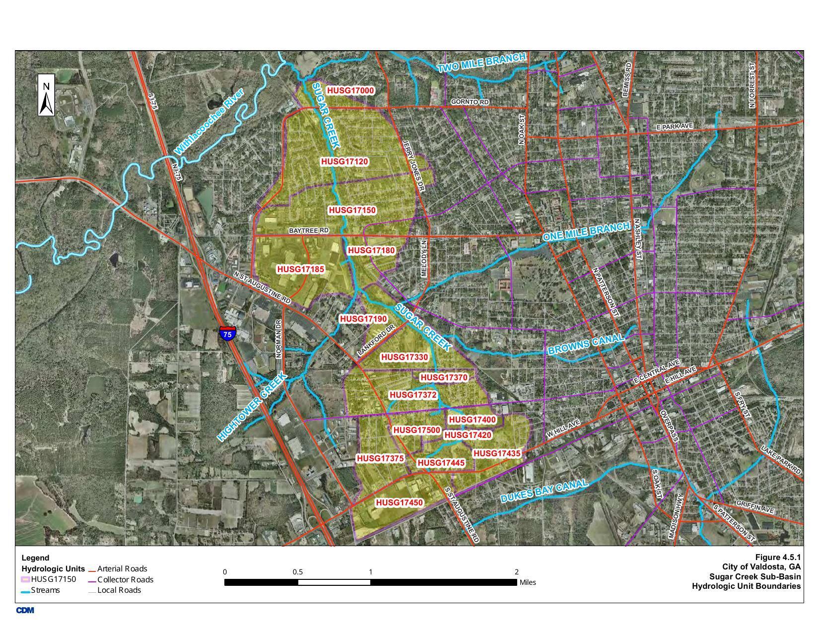 Sugar Creek in Valdosta Master Stormwater Management Plan