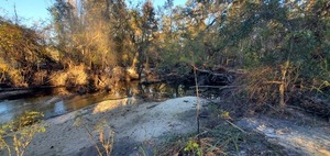 [Context, Two Mile Branch entering Sugar Creek 2024-12-02]