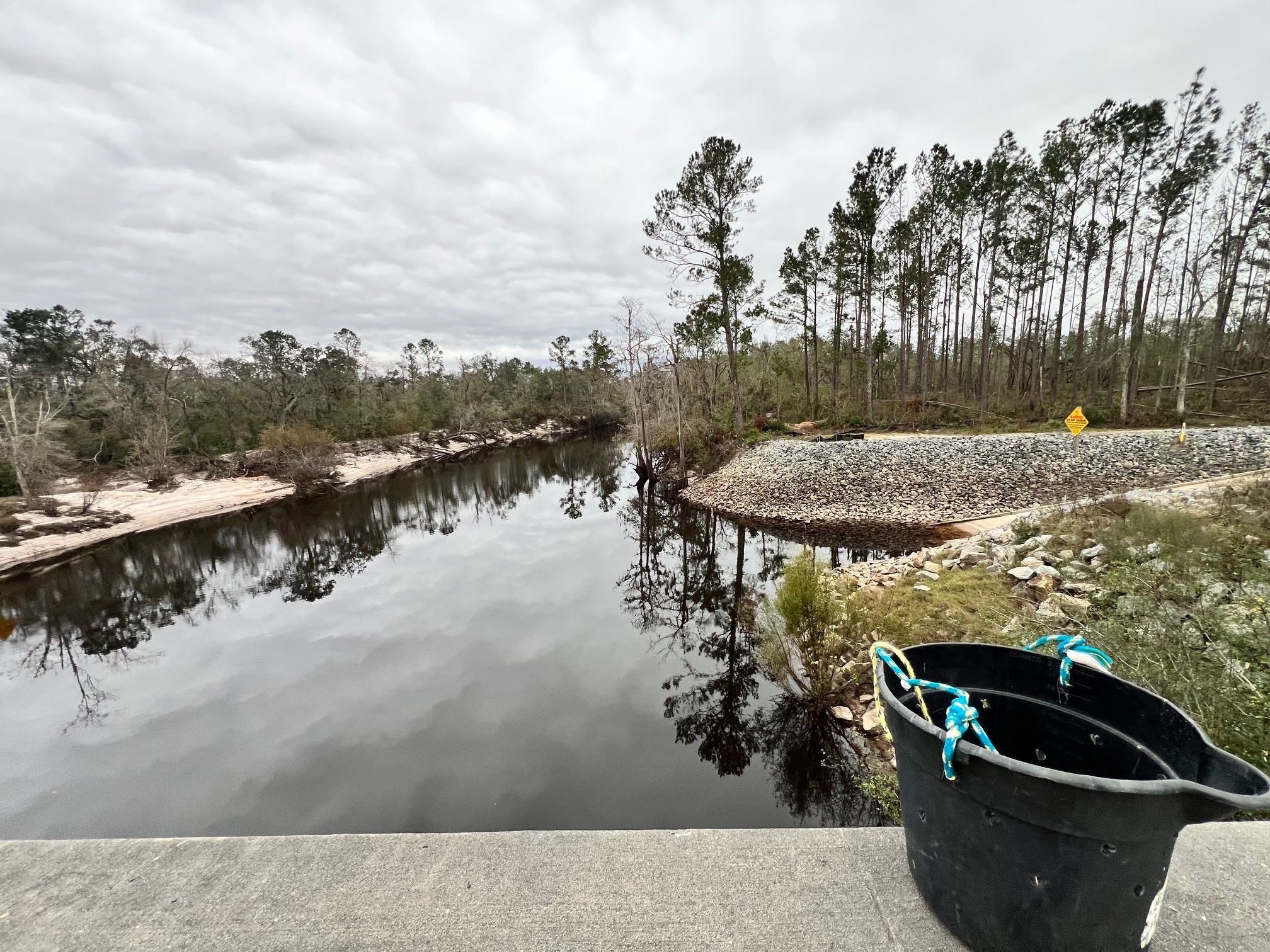 Lakeland Boat Ramp downstream, Alapaha River @ GA 122 2024-12-05