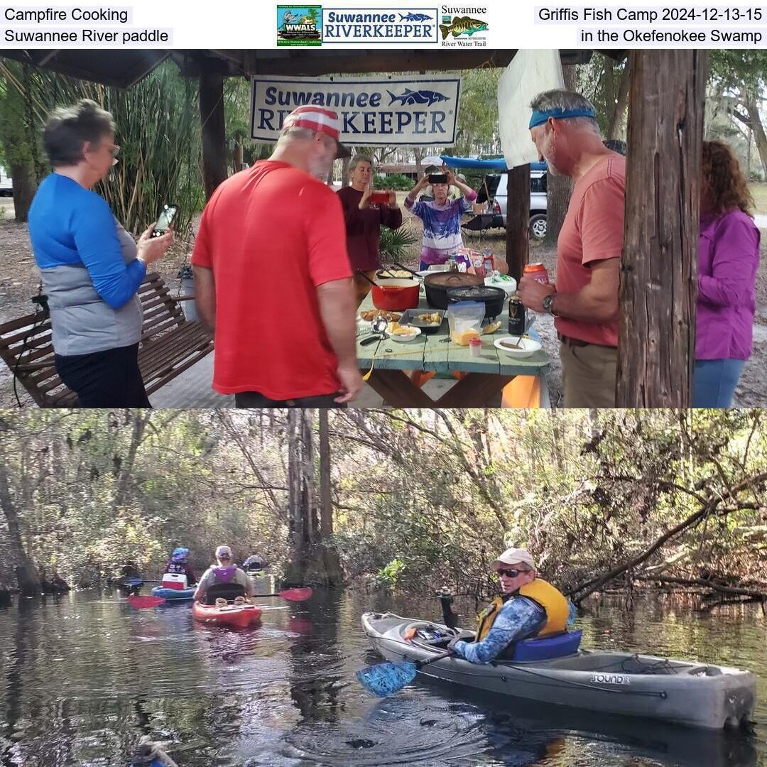 Campfire Cooking, Griffis Fish Camp 2024-12-13-15, Suwannee River paddle in the Okefenokee Swamp