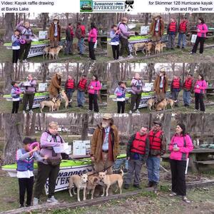 [Video: Kayak raffle drawing for Skimmer 128 Hurricane kayak, at Banks Lake, by Kim and Ryan Tanner]