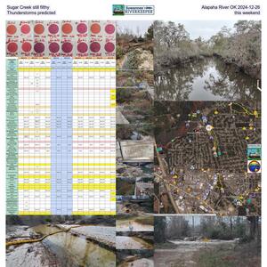 [Sugar Creek still filthy, Alapaha River OK 2024-12-26 Thunderstorms predicted this weekend]