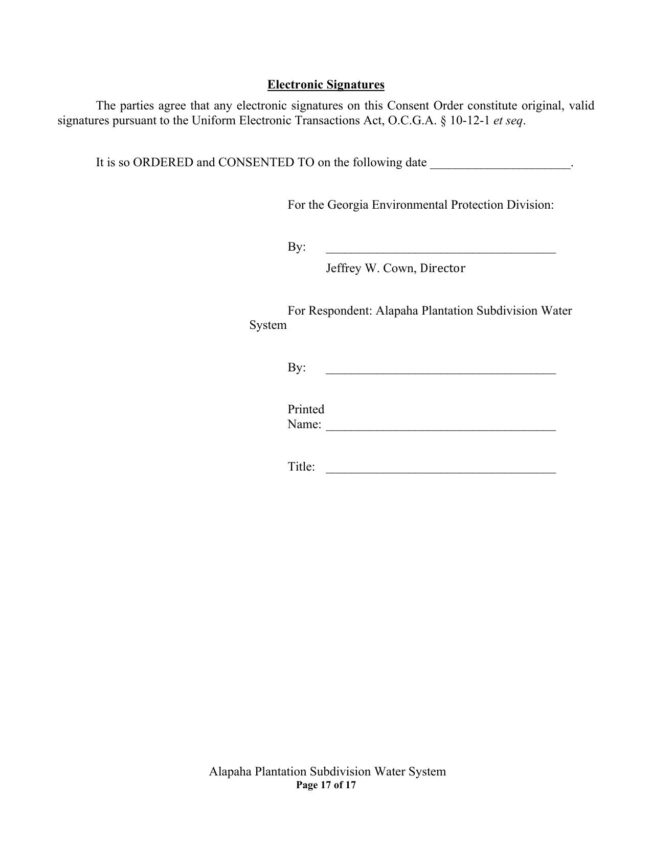 Electronic Signatures