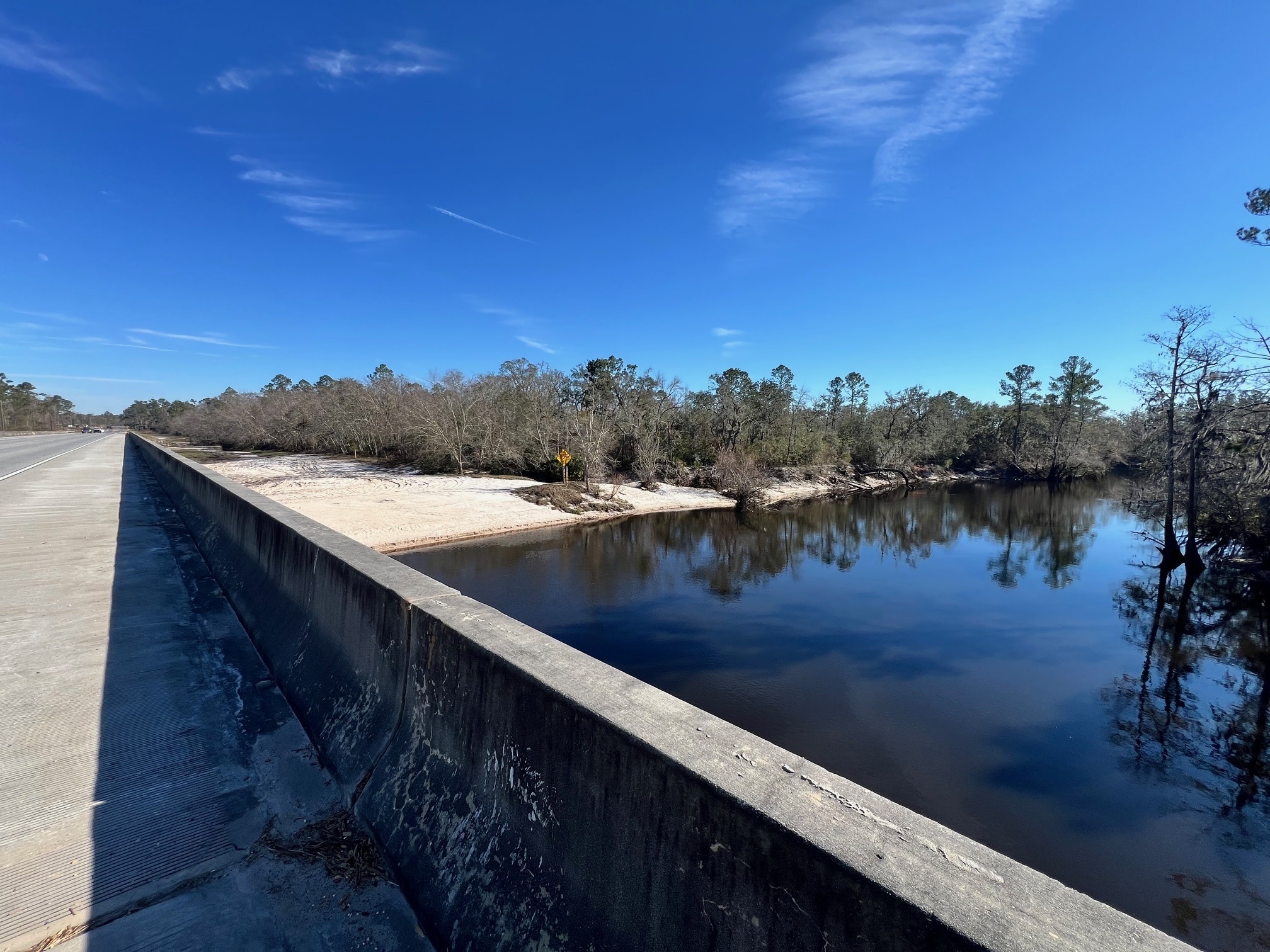 Across, Lakeland Boat Ramp, Alapaha River @ GA 122 2025-01-09