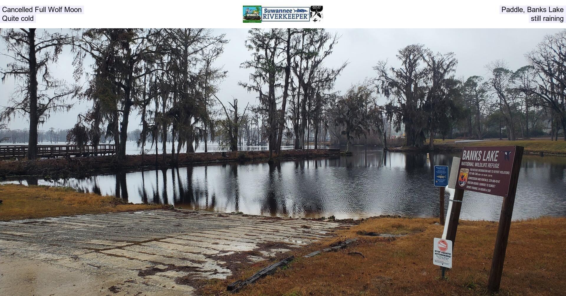 [Cancelled Full Wolf Moon Paddle, Banks Lake, Quite cold, still raining]